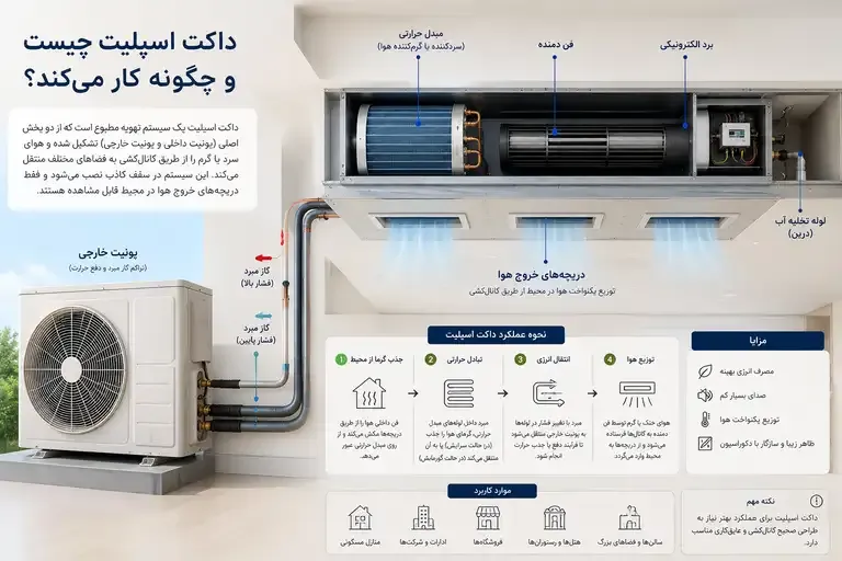 داکت اسپلیت چیست و چگونه کار می‌کند؟